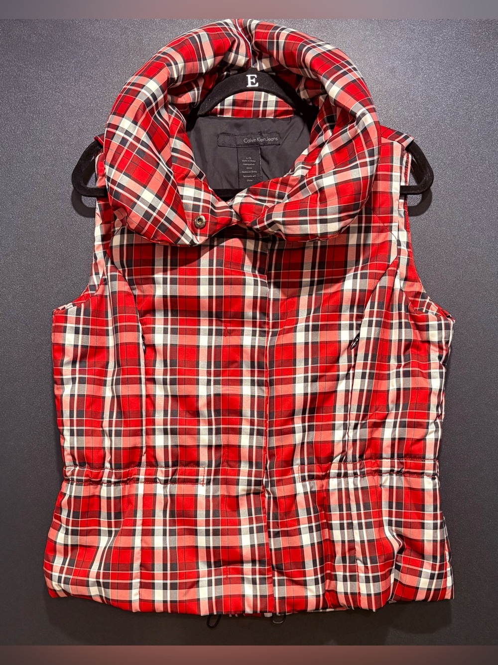 Calvin Klein Checked Puffer Vest
